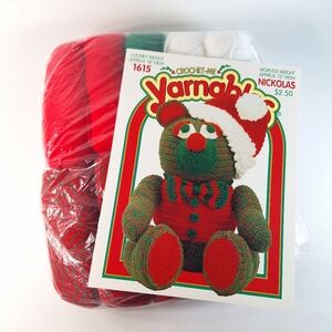 Vintage Crochet-Me Yarnables Yarn Crochet 18" Stuffed Animal Yarn Kit